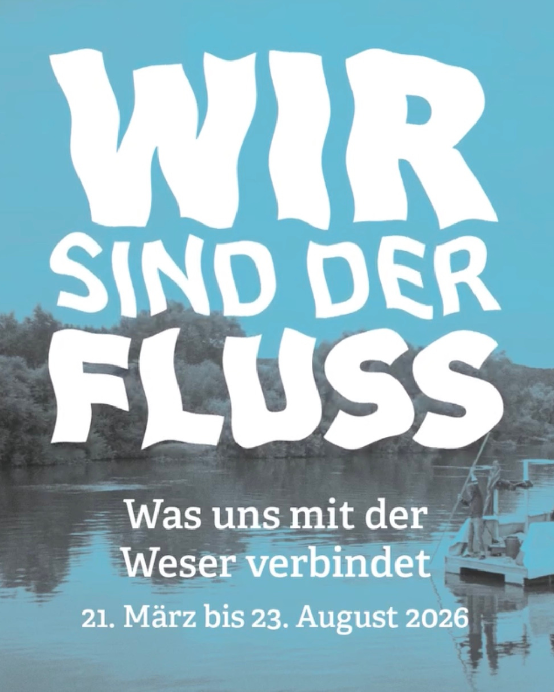 Wir sind der Fluss auf Fluss Hintergrund, darunter 