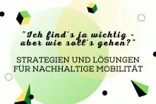 Flyer Strategien und Lösungen für Nachhaltige Mobilität