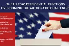 Cover zur Veranstaltung "The US 2020 presidential elections - overcoming autocracy?" 