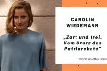 Cover zur Veranstaltung mit Carolin Wiedemann