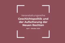Ankündigung Veranstaltungsreihe