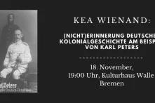 Foto von Unbekannt und Karl Peters sowie Veranstaltungsinformationen