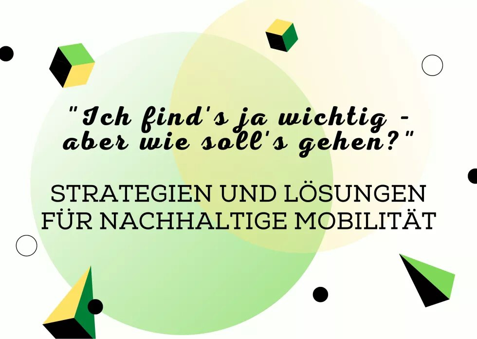 Flyer Strategien und Lösungen für Nachhaltige Mobilität