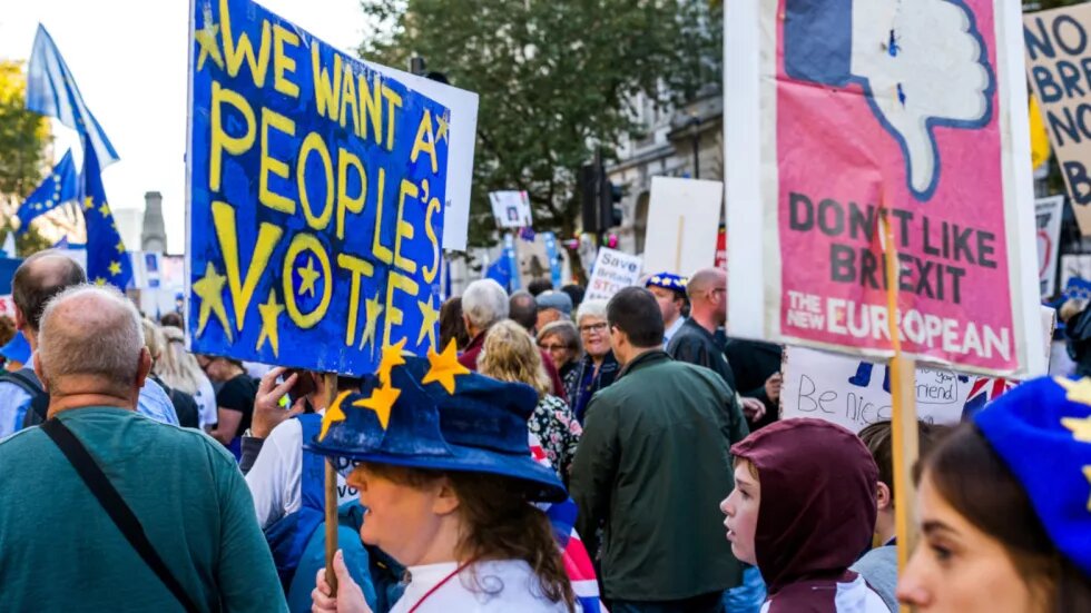 Demonstration gegen Brexit