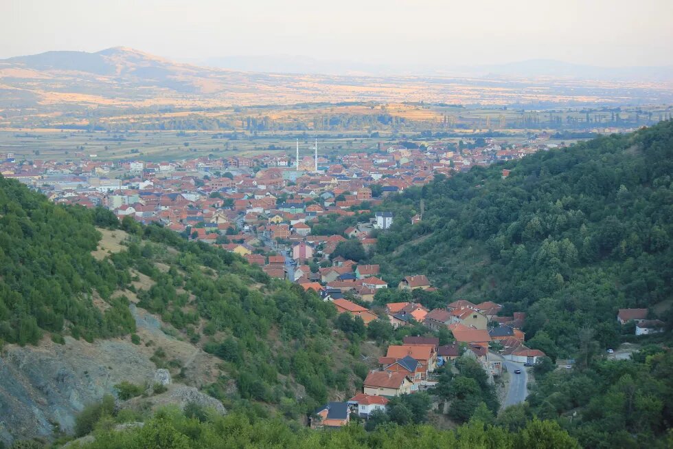 Preševo in Südserbien Blick auf Preševo, Südserbien