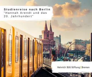 Aufnahme von Berlin. S-Bahn fährt durchs Bild
